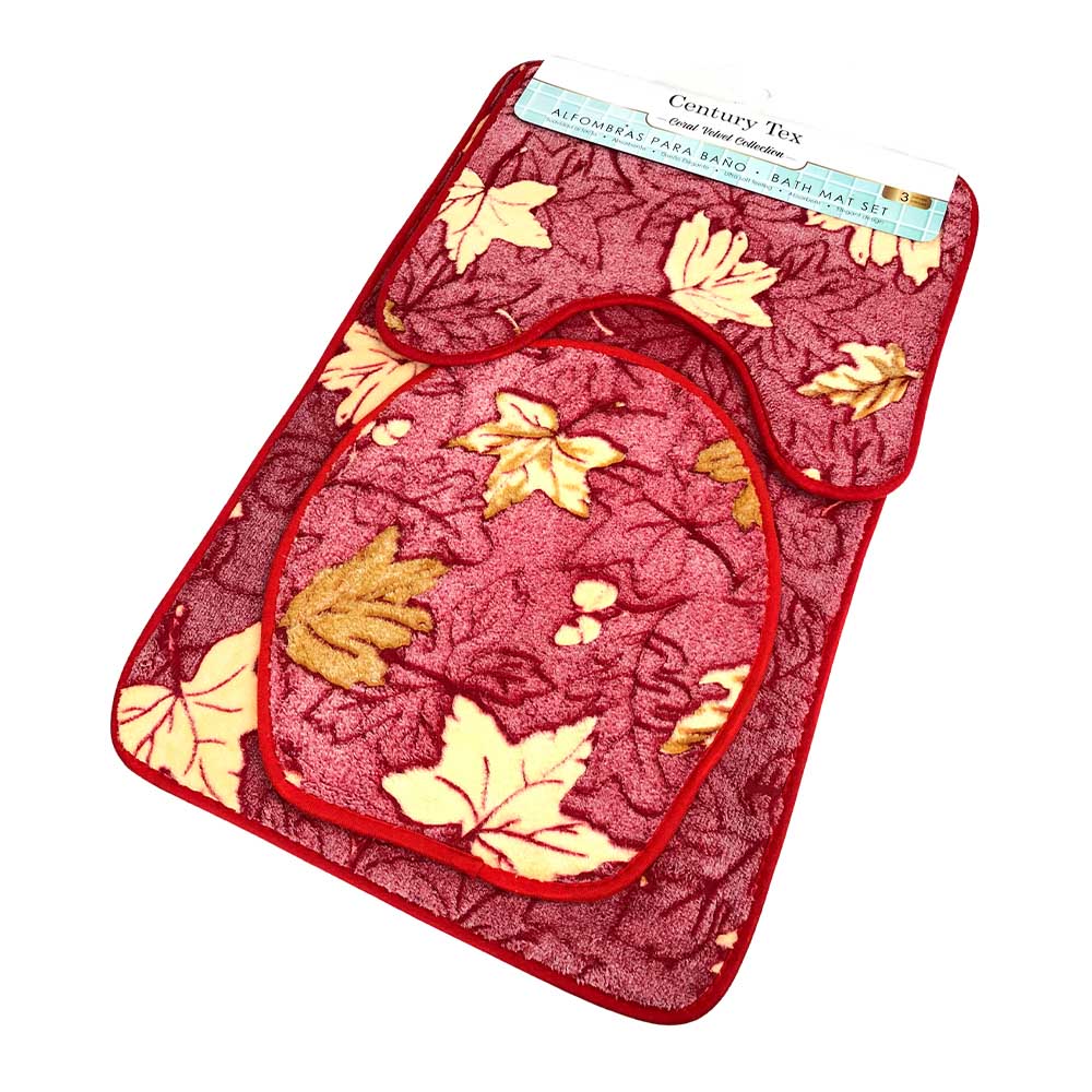 Alfombra de Baño Century Tex Estampada 3 Piezas