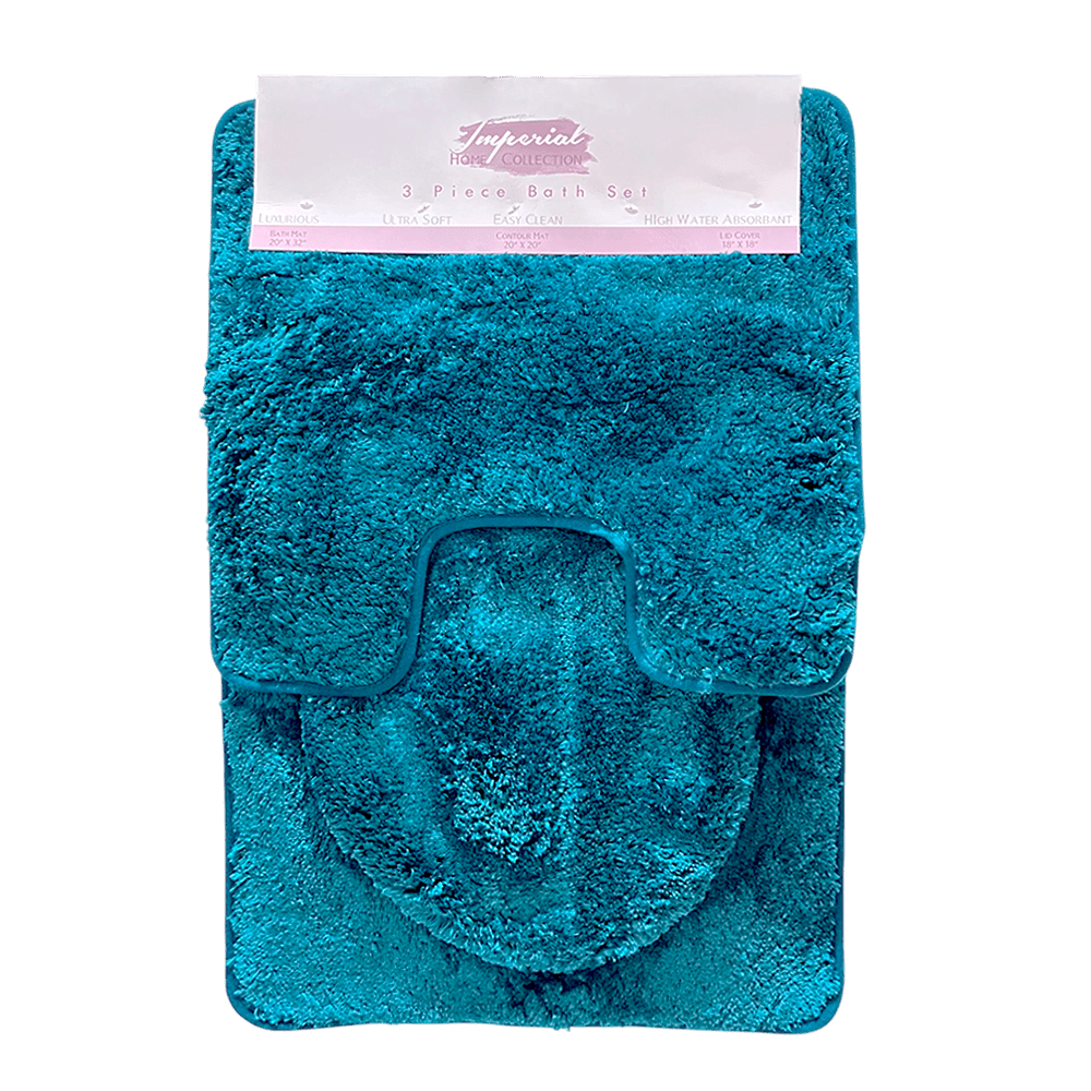 Elegancia y confort en tu baño con el Set Alfombra Imperial 3 piezas. En el Titán Panamá.