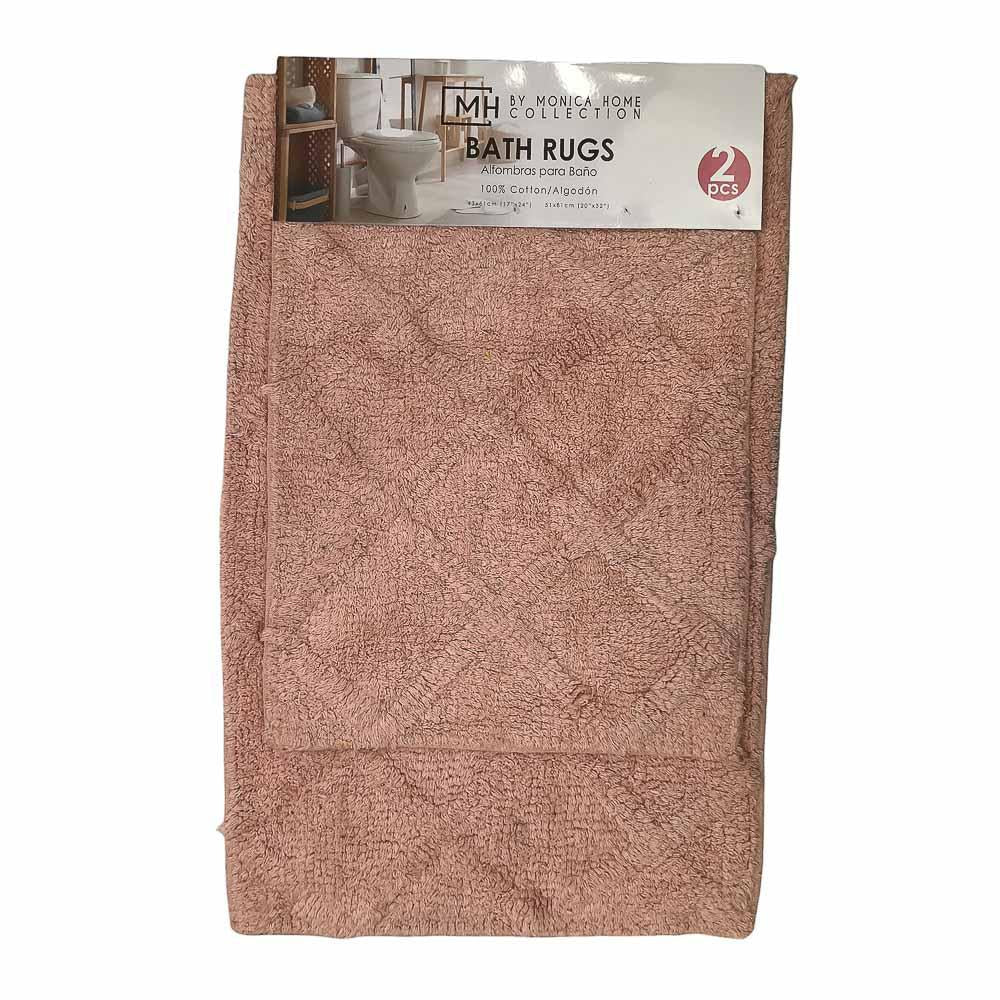 Alfombra de Baño Monica Home 2 Piezas - Coral Claro