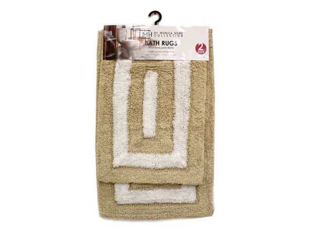 Alfombra Para Baño Monica Home 2 Piezas - Trigo