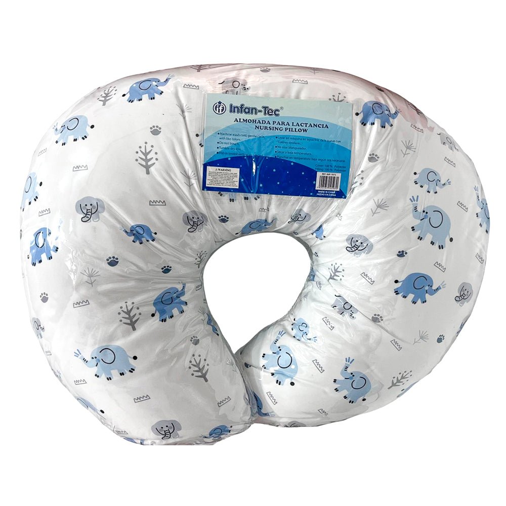 Almohada de Lactancia Infan-Tec Para Bebé / Estampado Elefante - Infan-Tec - Titan.com.pa - 7453137145930