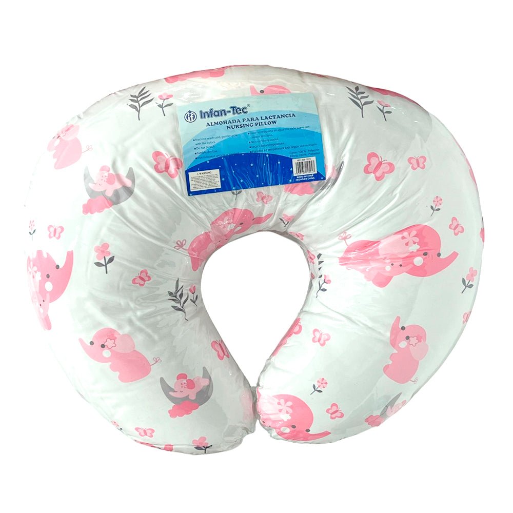 Almohada de Lactancia Infan-Tec Para Bebe-Niña / Estampado Elefante - Infan-Tec - Titan.com.pa - 7453137145947