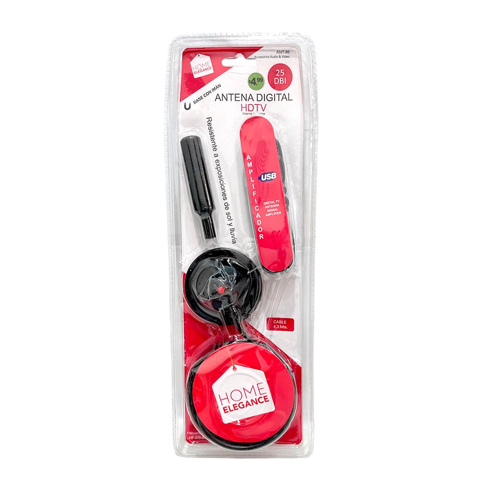 Antena Digital Home Elegance / HDTV / Con Amplificador - Home Elegance - Titan.com.pa - 2100000055548