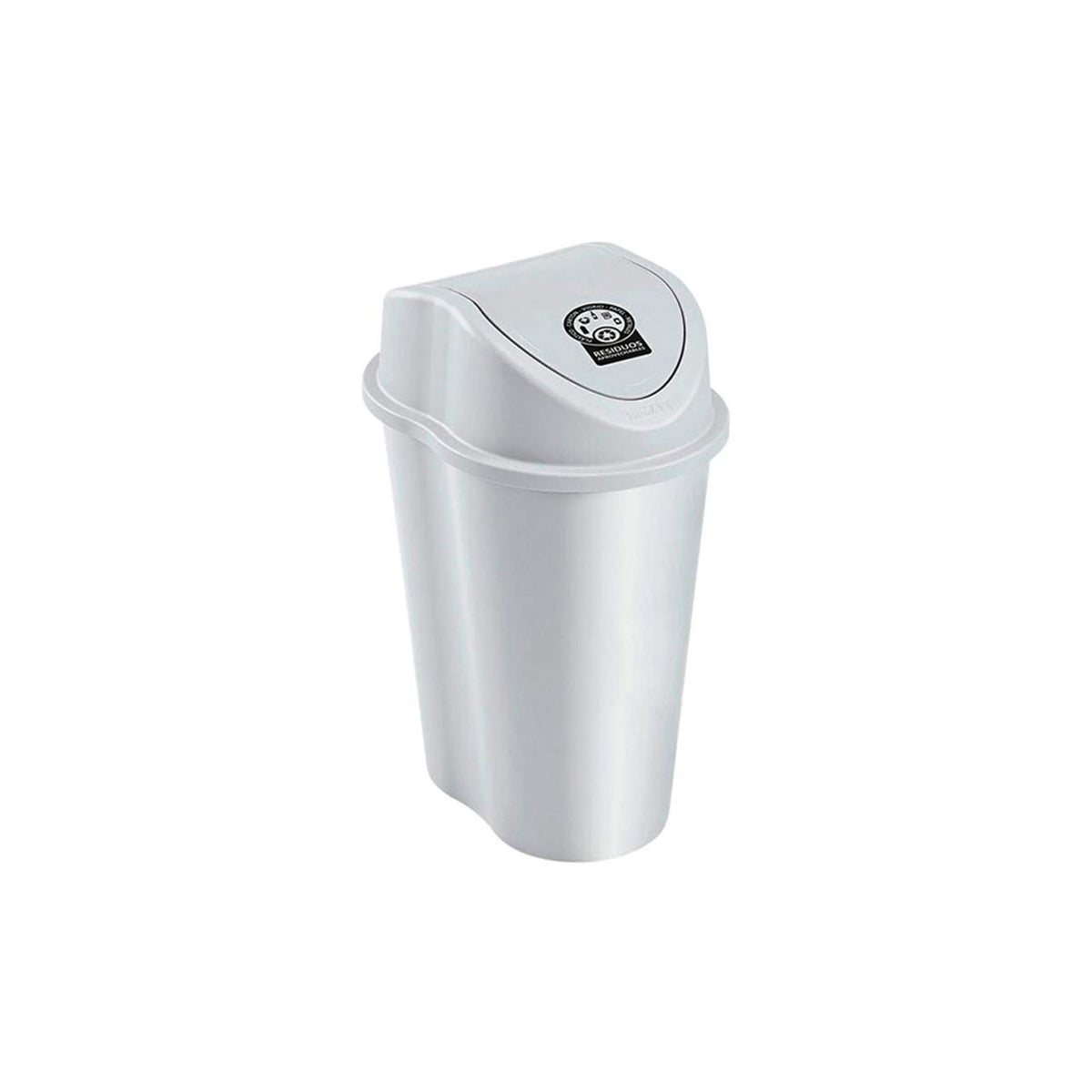 Basurero Rimax Para Residuos Aprovechable 25 L Blanco