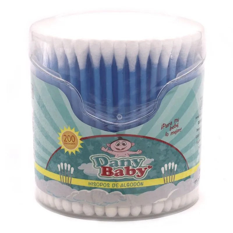 Palillos de Algodón Dany Baby de 200 Piezas