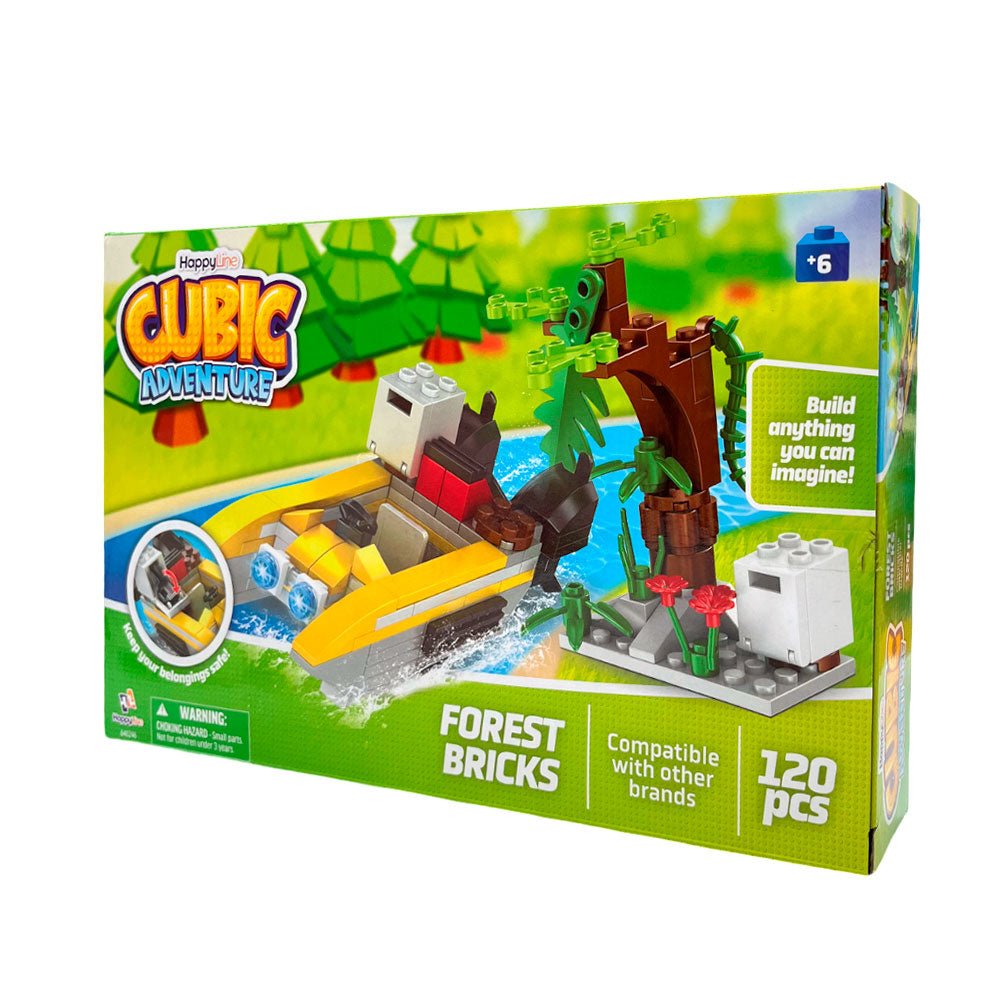 Bloques 120 Pieza Bosque - Cubic Adventure - Titan.com.pa - 2100000714841