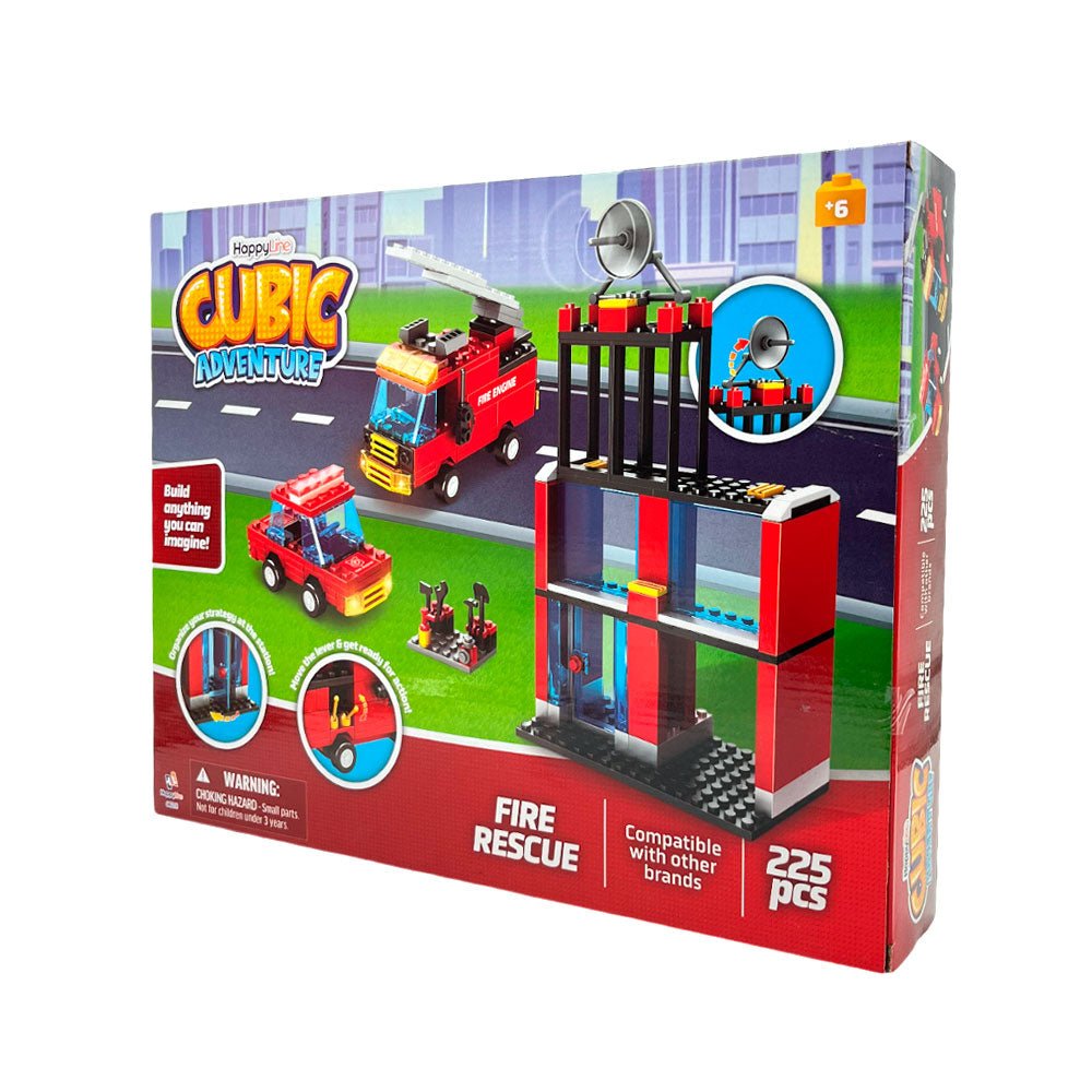 Bloques Estación De Bombero De 225 Piezas - Cubic Adventure - Titan.com.pa - 2100000055944