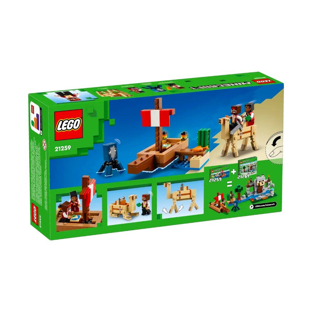 Bloques Minecraft LEGO / El Viaje en el Barco Pirata - Lego - Titan.com.pa - 673419388535