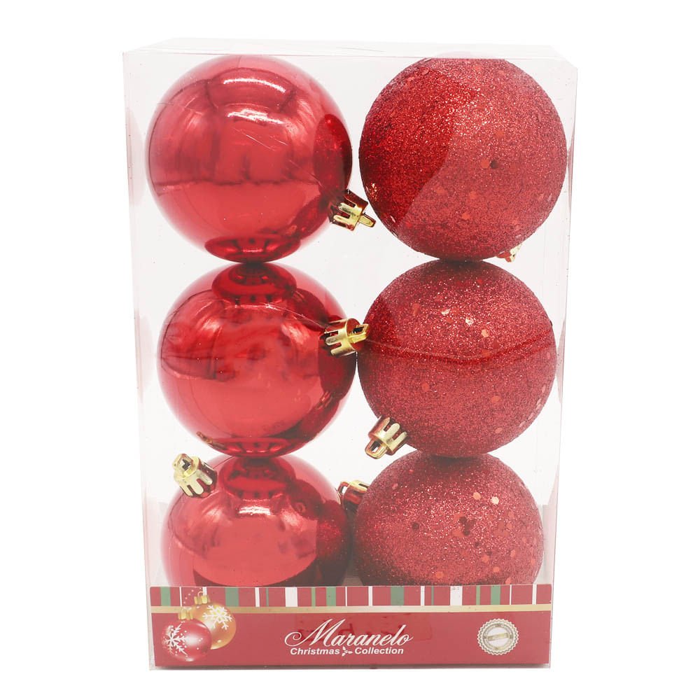 Bolas de Navidad Maranelo Christmas 7 cm 6 Piezas