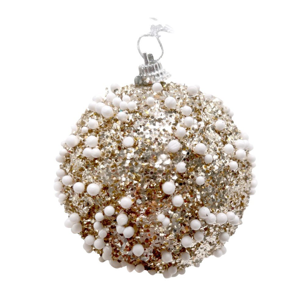 Bolas Navideñas Maranelo Christmas de 8Cm / Decoradas / 3 Piezas / Dorado - Maranelo Christmas - Titan.com.pa - 7453118244683