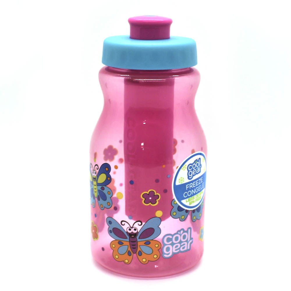 Botella Infantil Mariposas Cool Gear de Plástico 12 oz