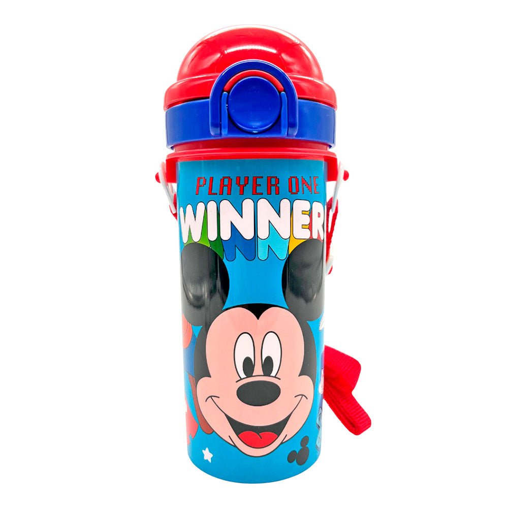 Botella Plástica 500 ML Mickey C/Carrizo - Mickey Mouse - Titan.com.pa - 7450122086001