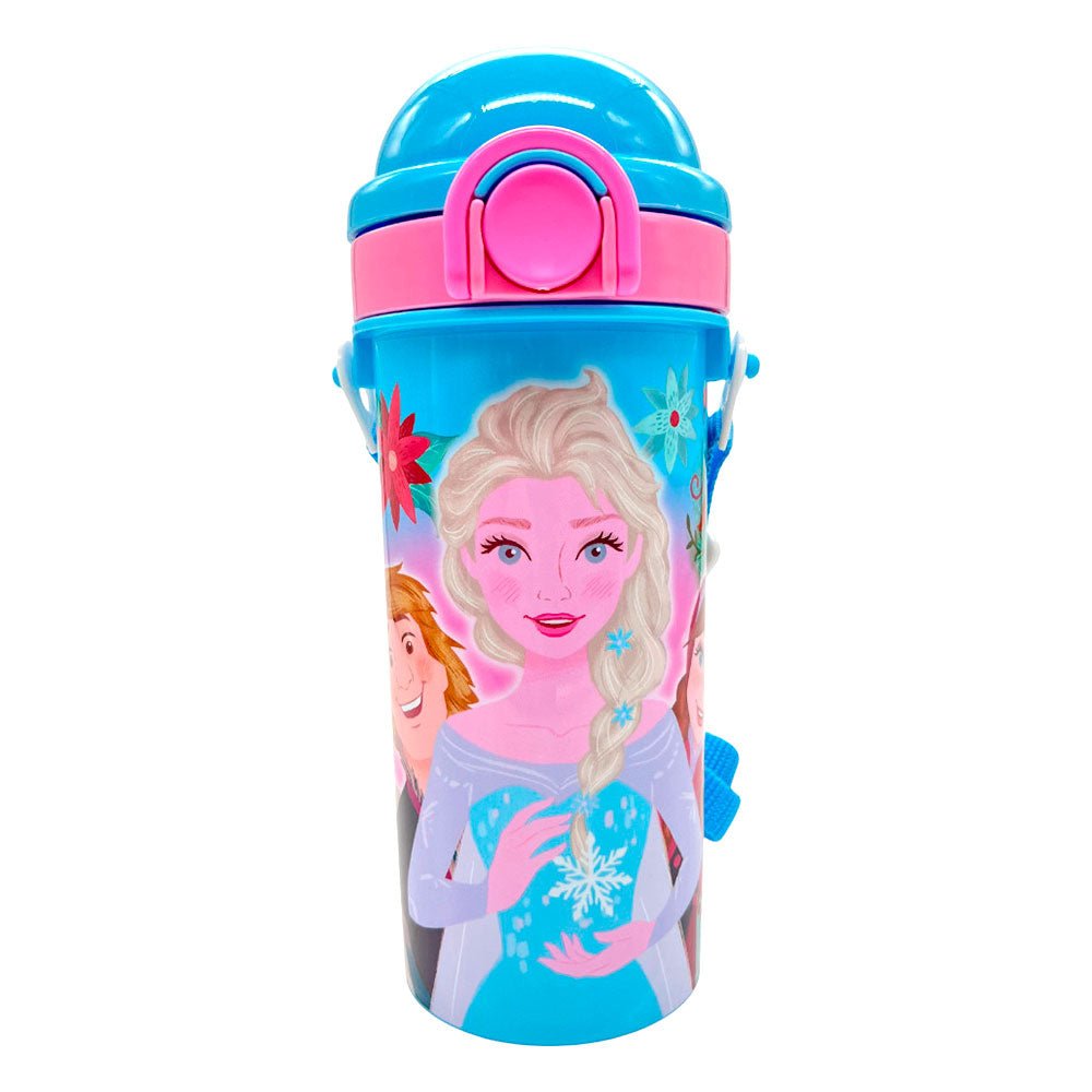 Botella Plástica Frozen de 500ml Con Carrizo - Frozen - Titan.com.pa - 7450122086025