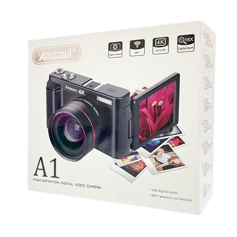 Cámara Digital Home Elegance Andowld A1 / 4K Ultra HD / Negra - Home Elegance - Titan.com.pa - 6974752260934