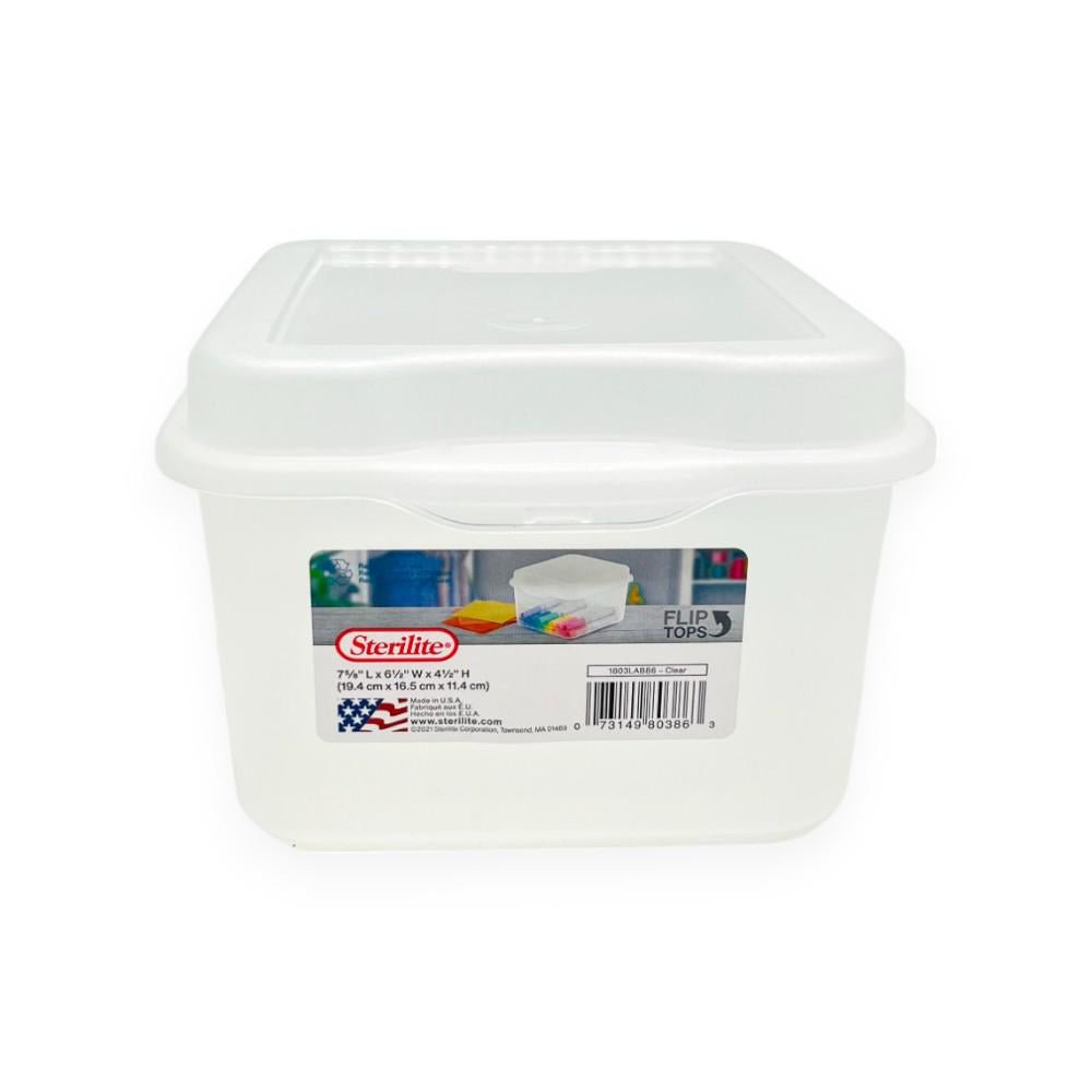Canasta Multiuso Sterilite Fliptop Transparente