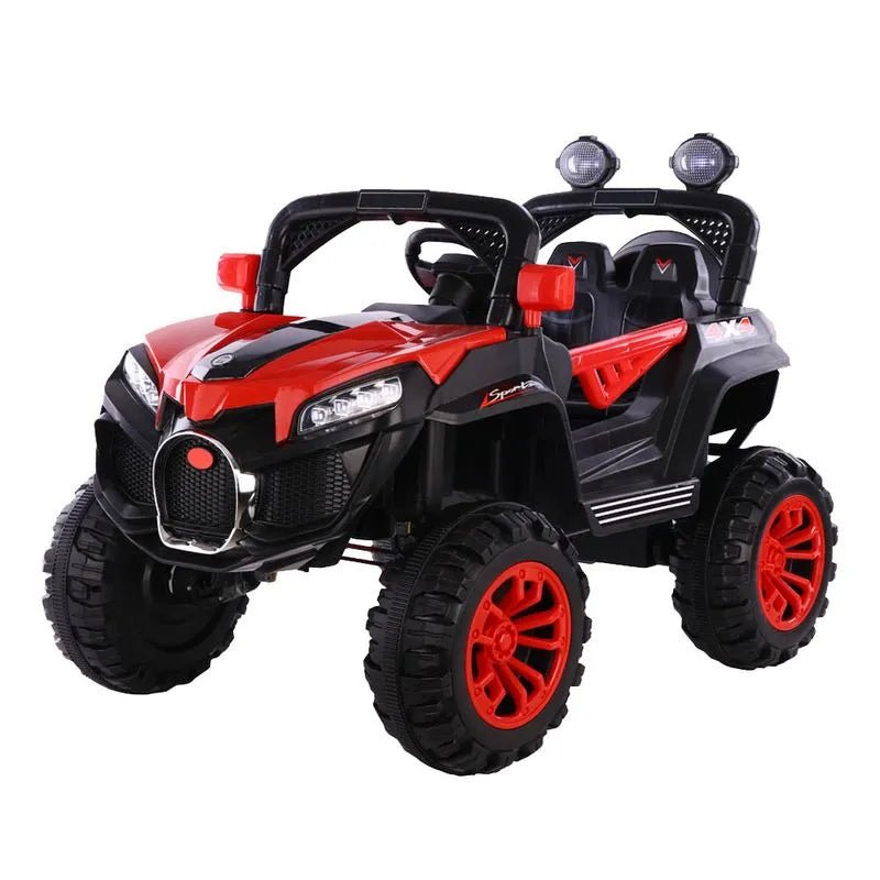 Carro Jeep Recargable de 35 Watts 12 Voltios Rojo - Overseas - Titan.com.pa - 2100000396917