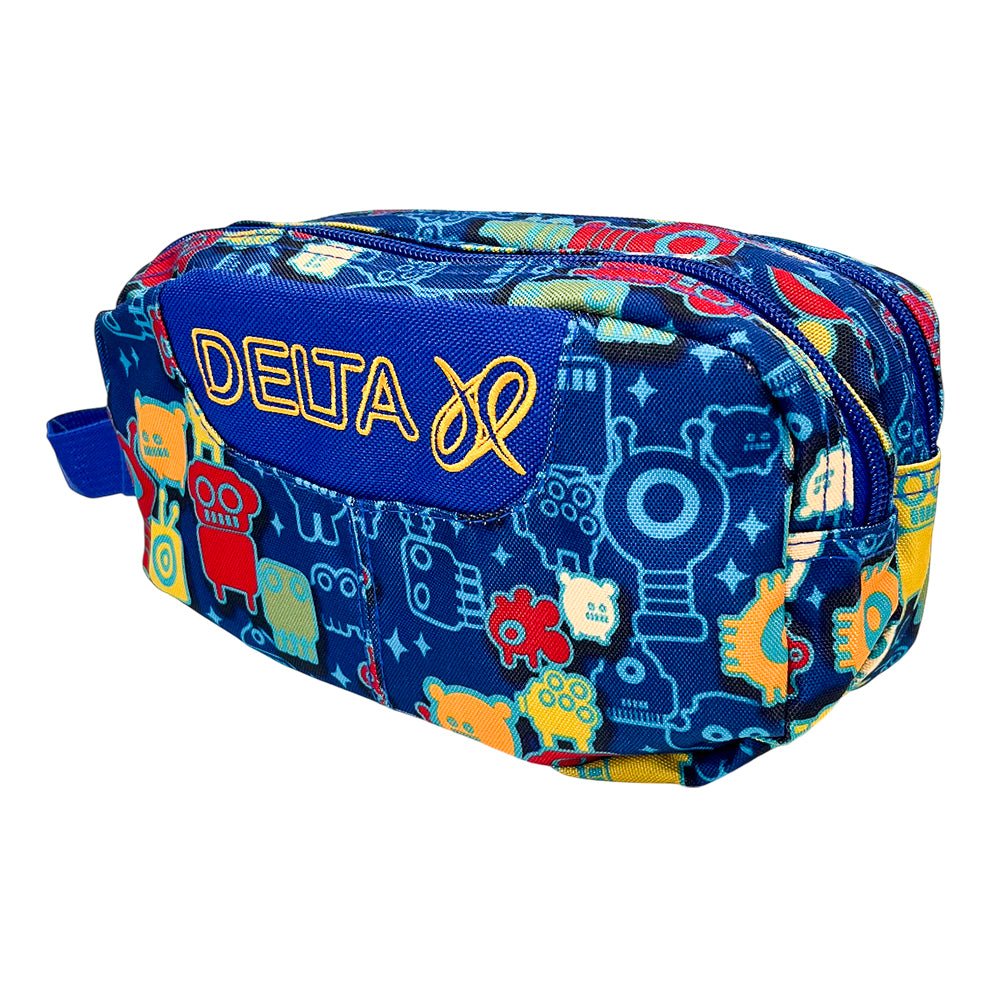 Cartuchera Escolar Delta Niño / Doble Cierre / Estampada / DELTA - 114PB / Surtido - Delta - Titan.com.pa - 7450121126203