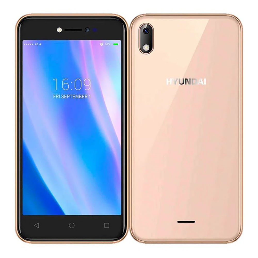 Celular Hyundai E504 16Gb - 1Gb Dorado