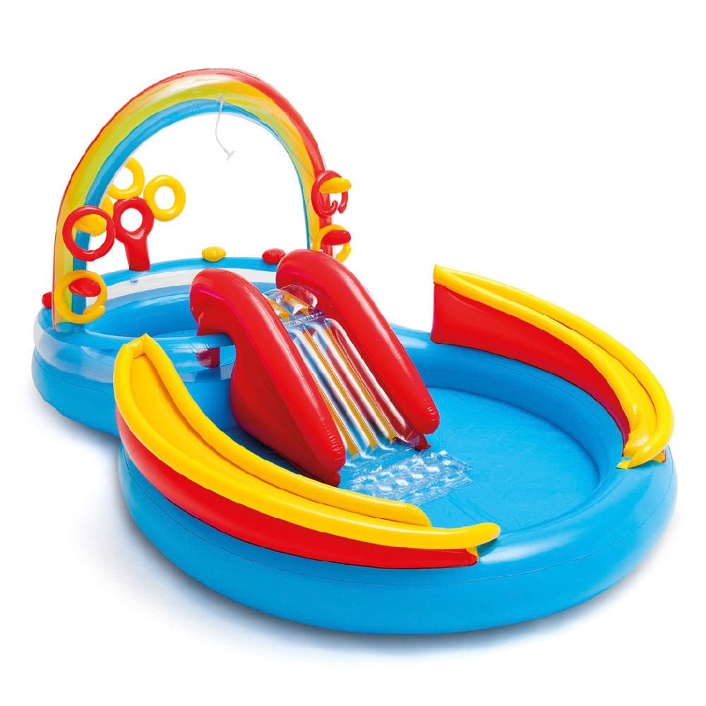 Centro De Juego Inflable Intex Arcoiris 297 cm x 193 cm x 135 cm