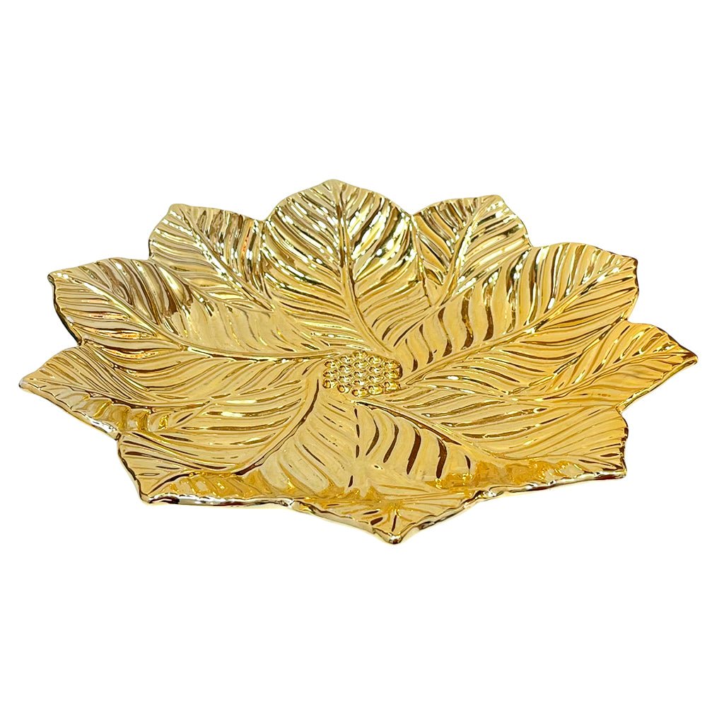Centro de Mesa Grande Home Elegance / Cerámica - Dorado 30 cm - Home Elegance - Titan.com.pa - 2100000859344