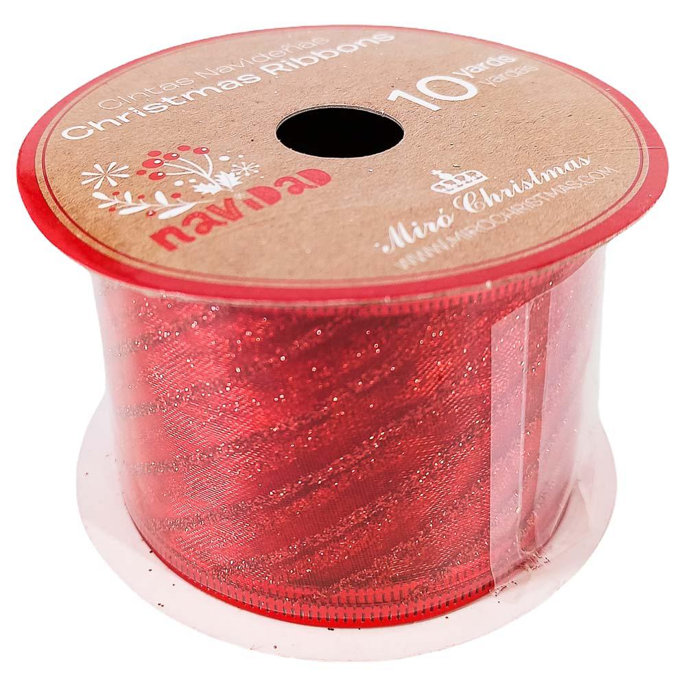 Cinta Decorativa Navideña Miro Christmas 2.5" x 10 yd - Surtido
