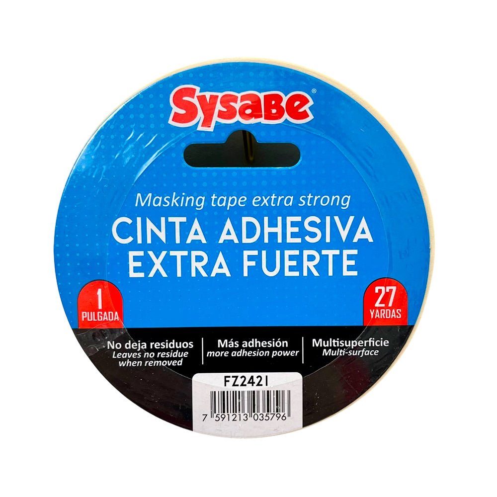 Cinta Masking Sysabe - 1" x 27 yd - Sysabe - Titan.com.pa - 7591213035796