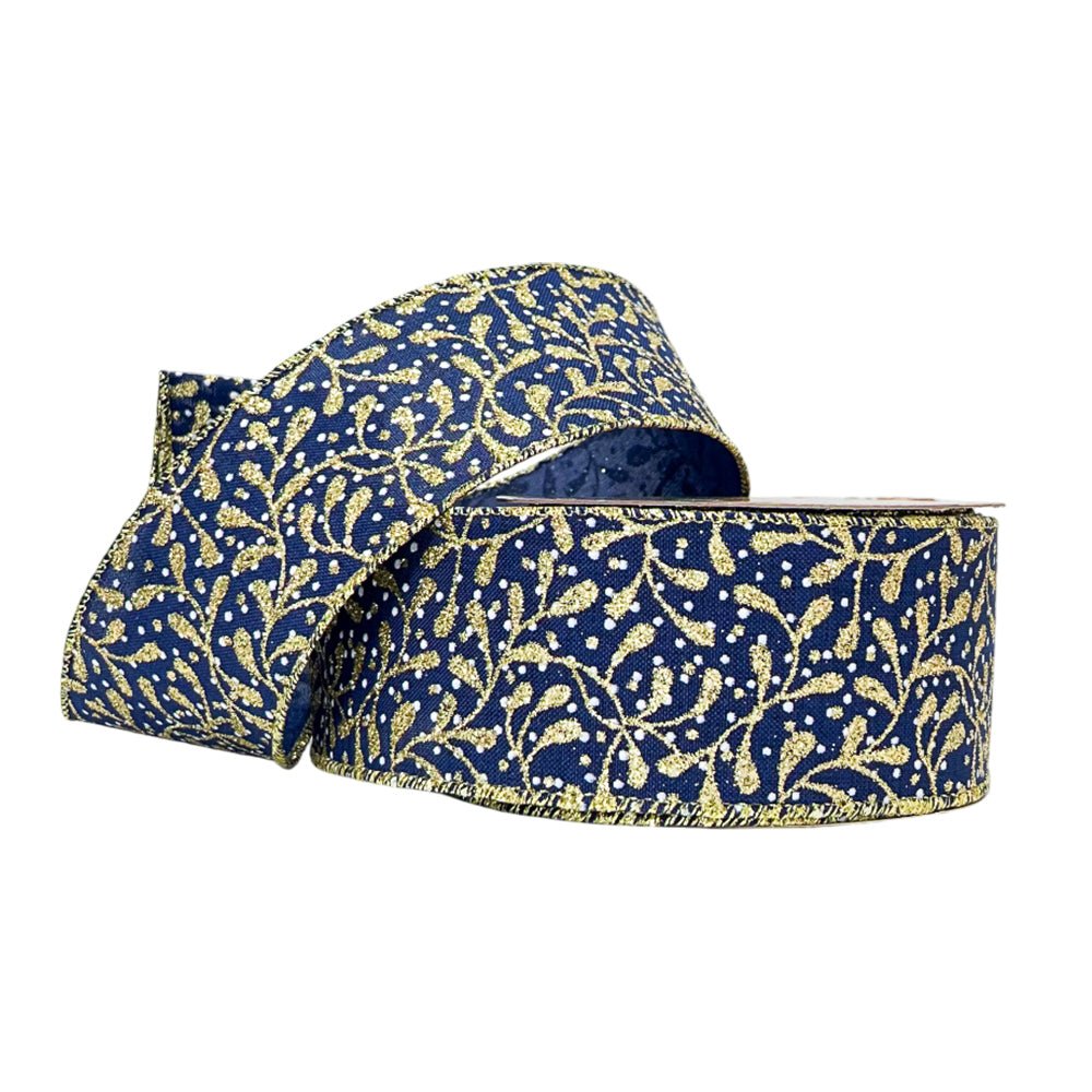 Cinta Navideña Azul / 6 cm x 10 yds / Miro Christmas - Miro Christmas - Titan.com.pa - 7450206301136