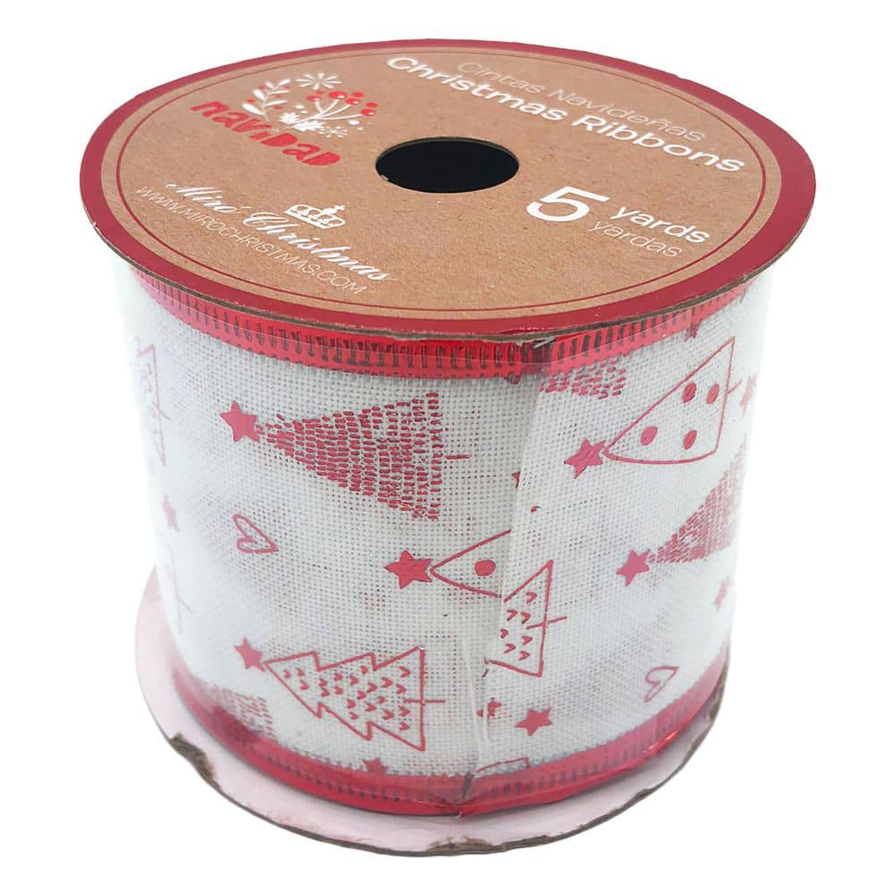 Cinta Navideña Miro Christmas 2.5" x 5 yd - Surtido