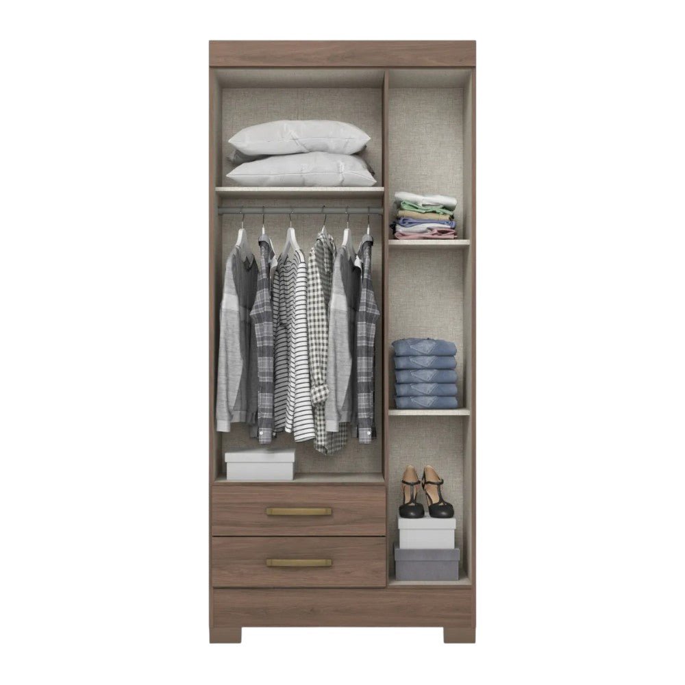 Closet MDF Henn / 3 Puertas / Castaño - Henn - Titan.com.pa - 7890022087942