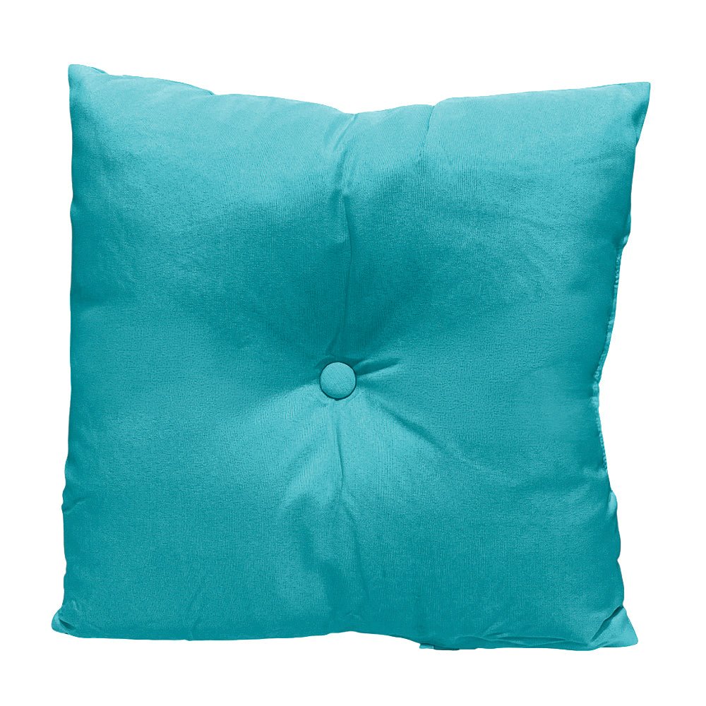 Cojín Decorativo Queens Home Elegance - 45 x 45 cm - Teal - Home Elegance - Titan.com.pa - 2100000929672