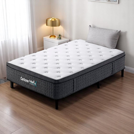 Colchón Carbone  Al Vacío Max Rest Semi-Ortopédico - Twin