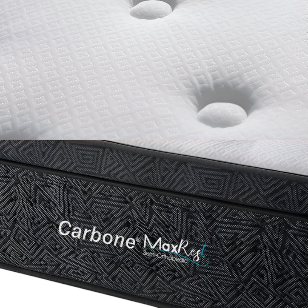 Colchón Carbone Al Vacío Max Rest Semi-Ortopédico - Queen
