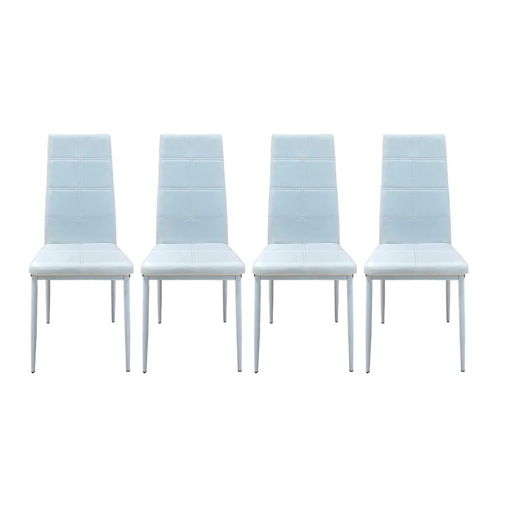 Comedor Elements Furniture / 4 Puestos de Metal / Con Vidrio Blanco - Elements Furniture - Titan.com.pa - 2100000147113