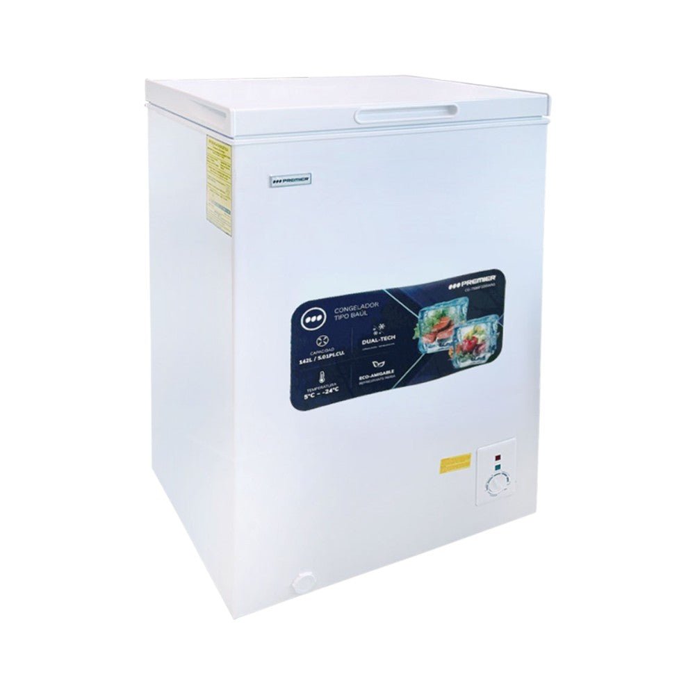 Congelador Tipo Baúl Premier 142 Litros (5Pc) / Blanco - Premier - Titan.com.pa - 7453064749331