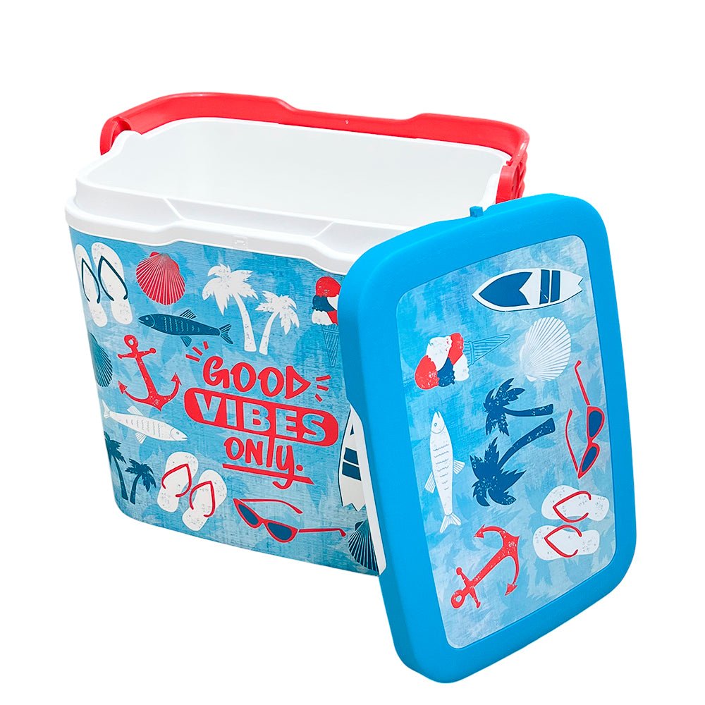 Cooler Plástico "Good Vibes Only" 29 L / Princeware - Princeware - Titan.com.pa - 8410474344524
