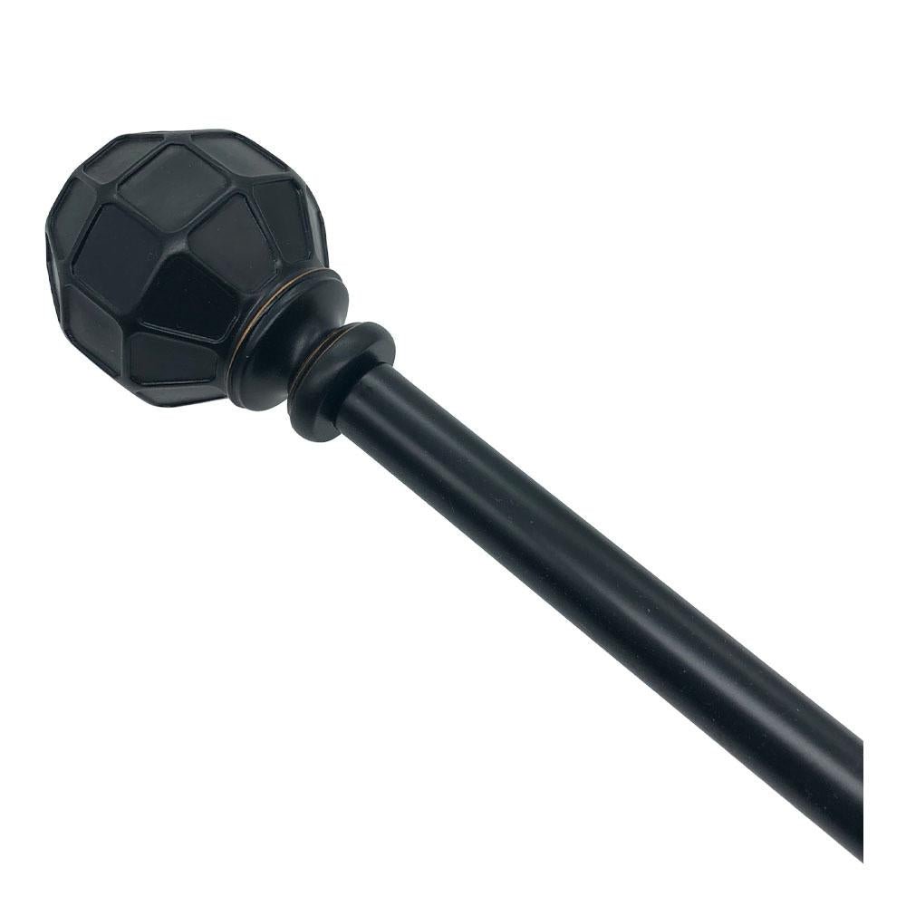 Cornisa Decorativa Popular Bath Lenore - Negro - 66" - 120"