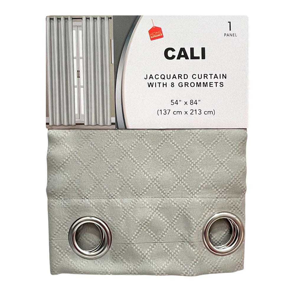 Cortina Cali / Home Elegance / Grey con Aros / 54" x 84" - Home Elegance - Titan.com.pa - 2100000882564