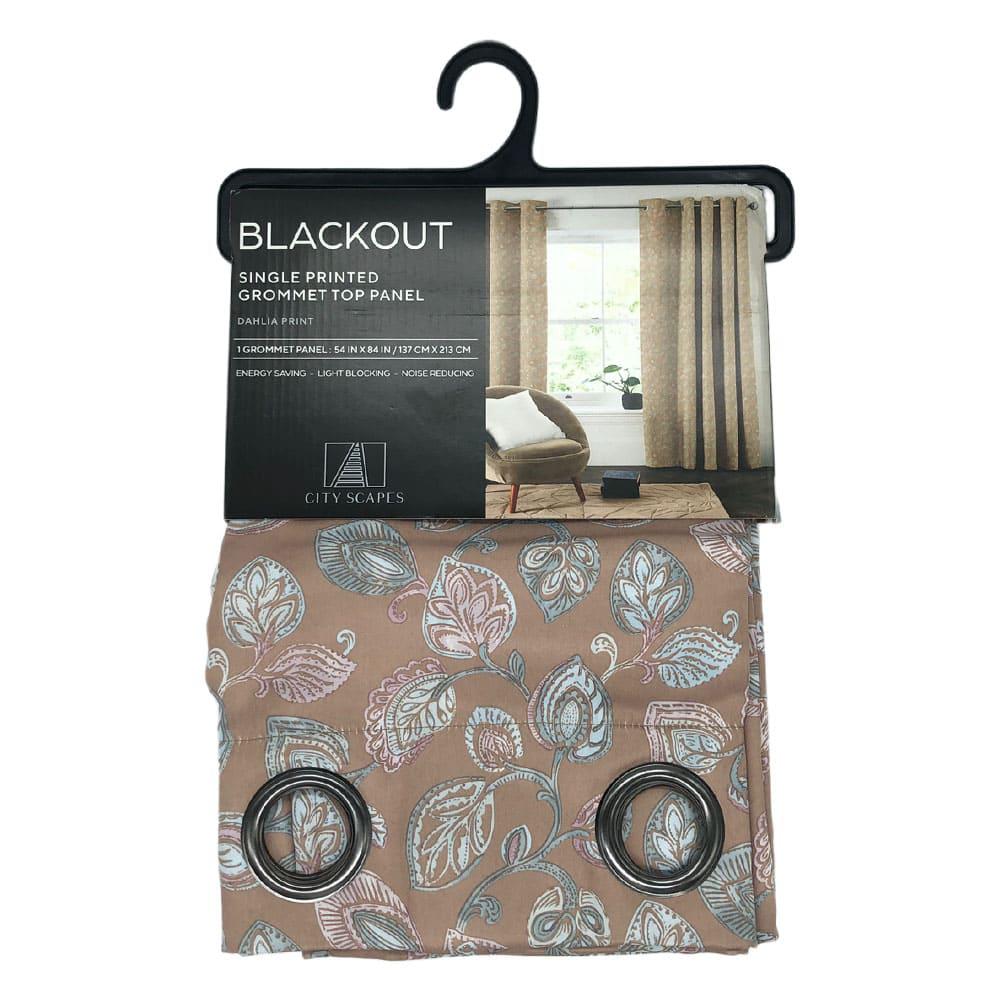Cortina Dahlia Regal Home Blackout Con Aros 54" x 84" - Camel