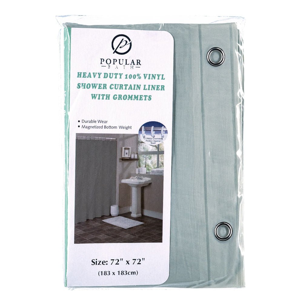 Cortina de Baño Popular Bath de Vinil de 70" x 72"
