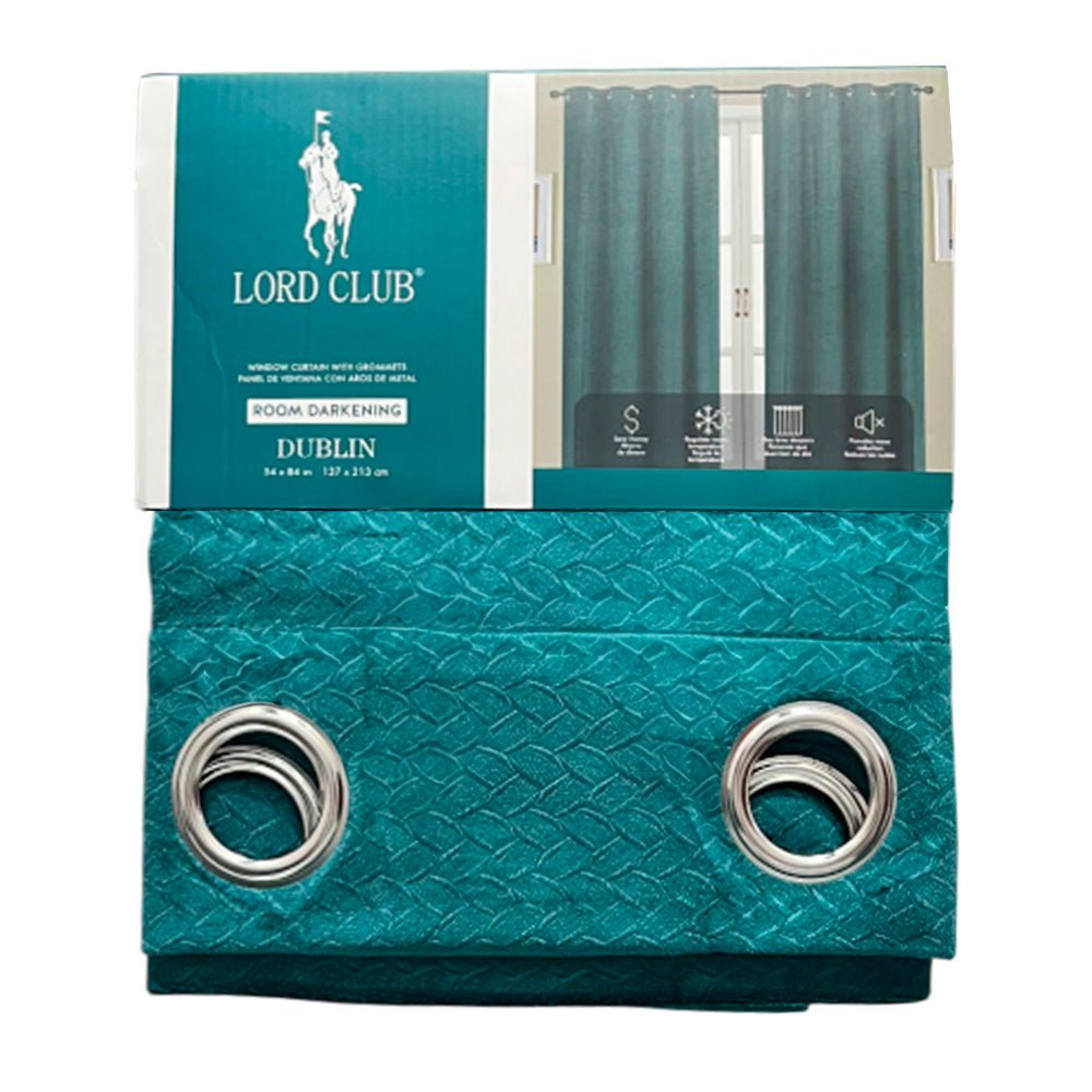 Cortina Dublin DGreen 54” X 84” C/Aros Lord Club - Lord Club - Titan.com.pa - 2100000111725