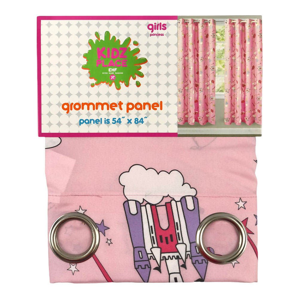 Cortina Estex Infantil Princesas 54" x 84" - Rosa