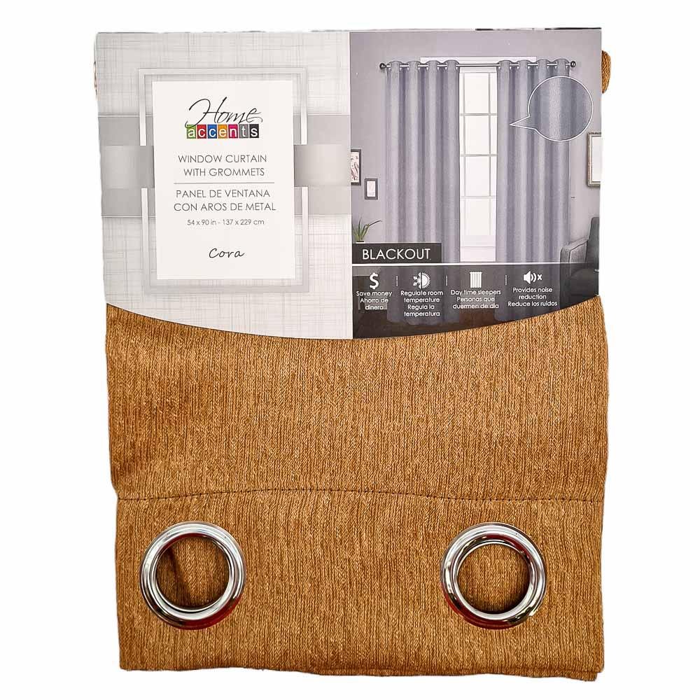 Cortina Home Accents Blackout Con Aros 54" x 90" - Dorado