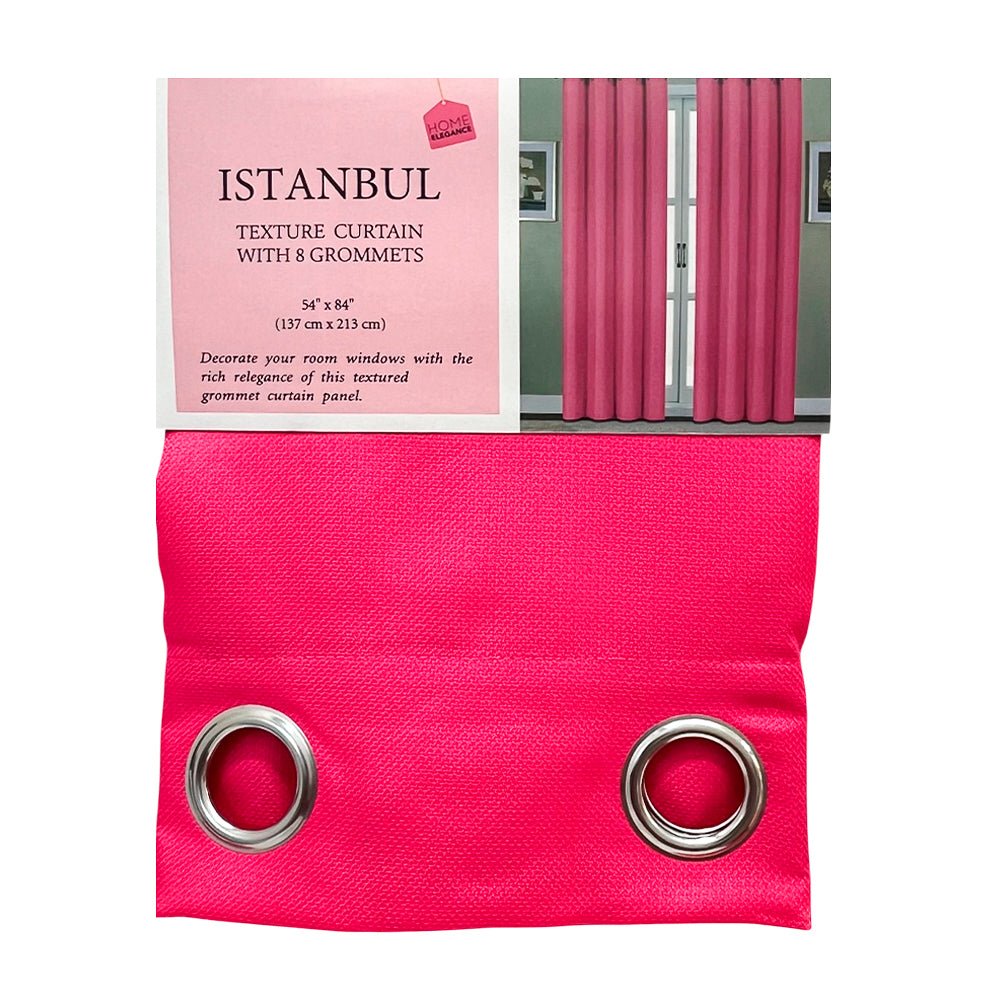 Cortina Istanbul Home Elegance / Fuchsia con Aros 54" x 84" - Home Elegance - Titan.com.pa - 2100000290420