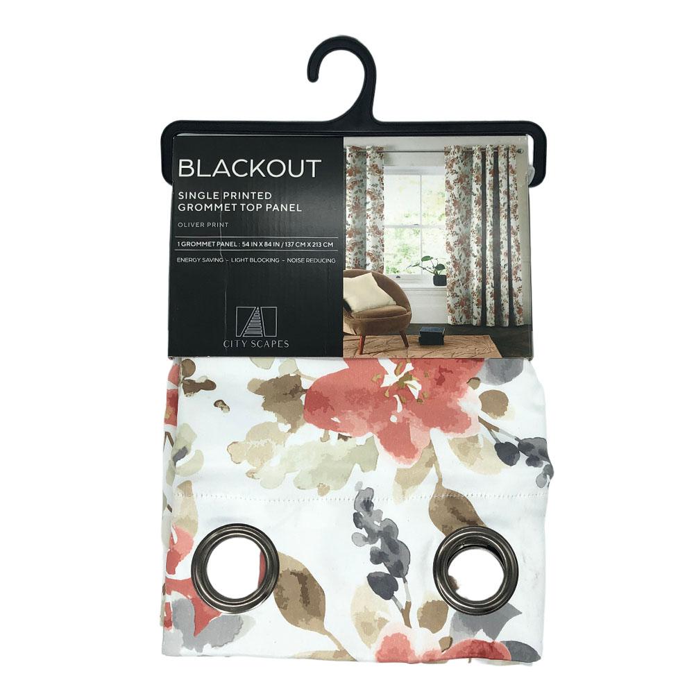 Cortina Oliver Regal Home Blackout Con Aros 54" x 84" - Coral