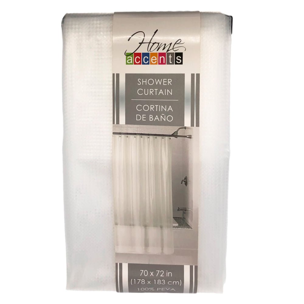 Cortina Para Baño Home Accents 70" x 72" - Blanco