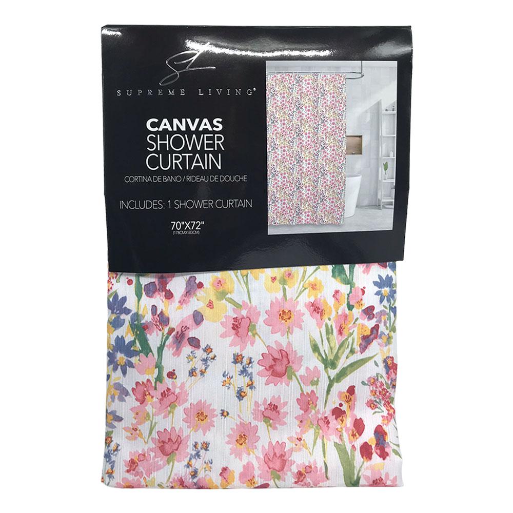 Cortina Para Baño Supreme Shirley de Tela 70" x 72"