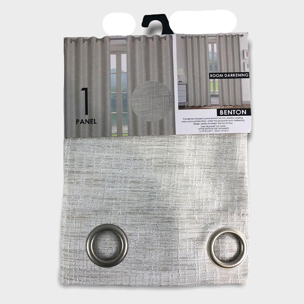 Cortina Popular Bath Benton Con Argollas de 52" x 84" - Beige