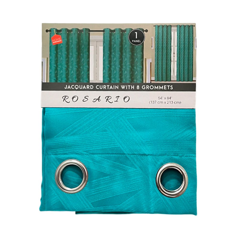 Cortina Rosario / Home Elegance / Turquesa con Aros / 54"x84" - Home Elengace - Titan.com.pa - 2100000951123