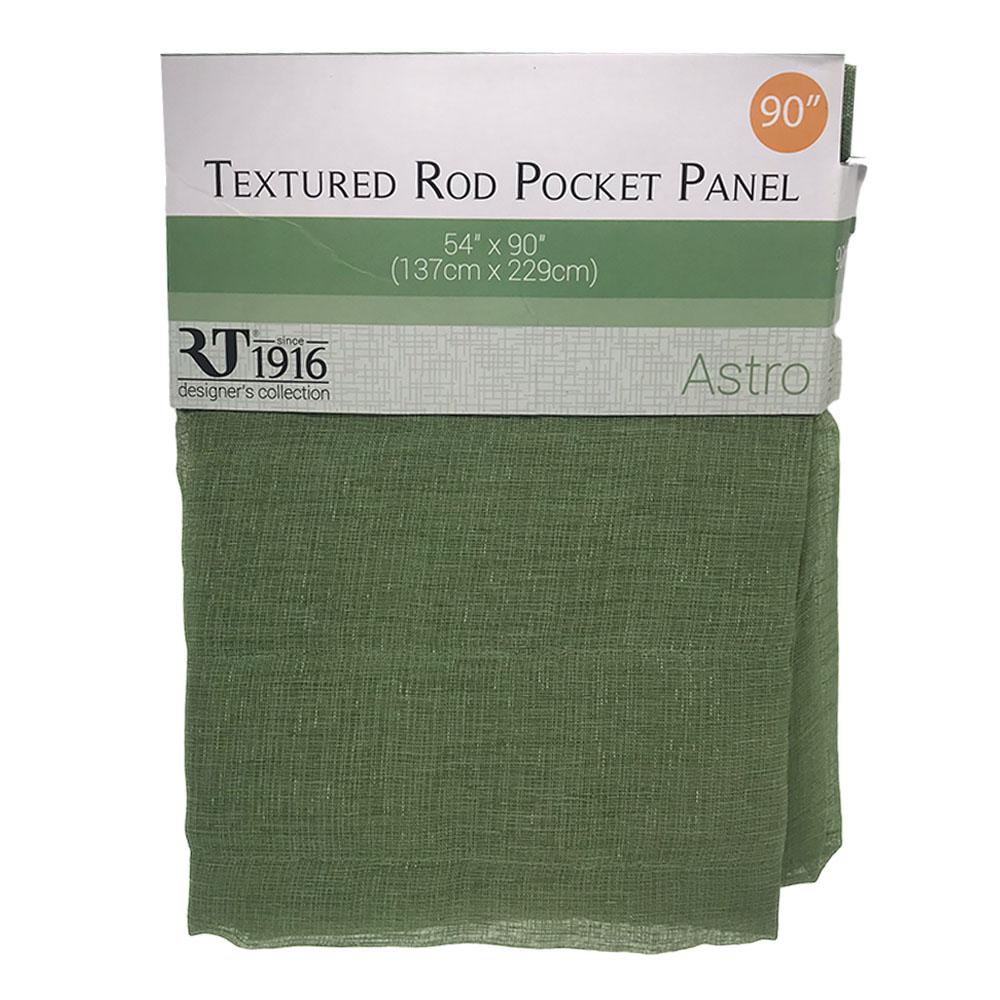 Cortina Rt Designer Astro Con Rod Pocket de 54" x 90" - Verde Oliva