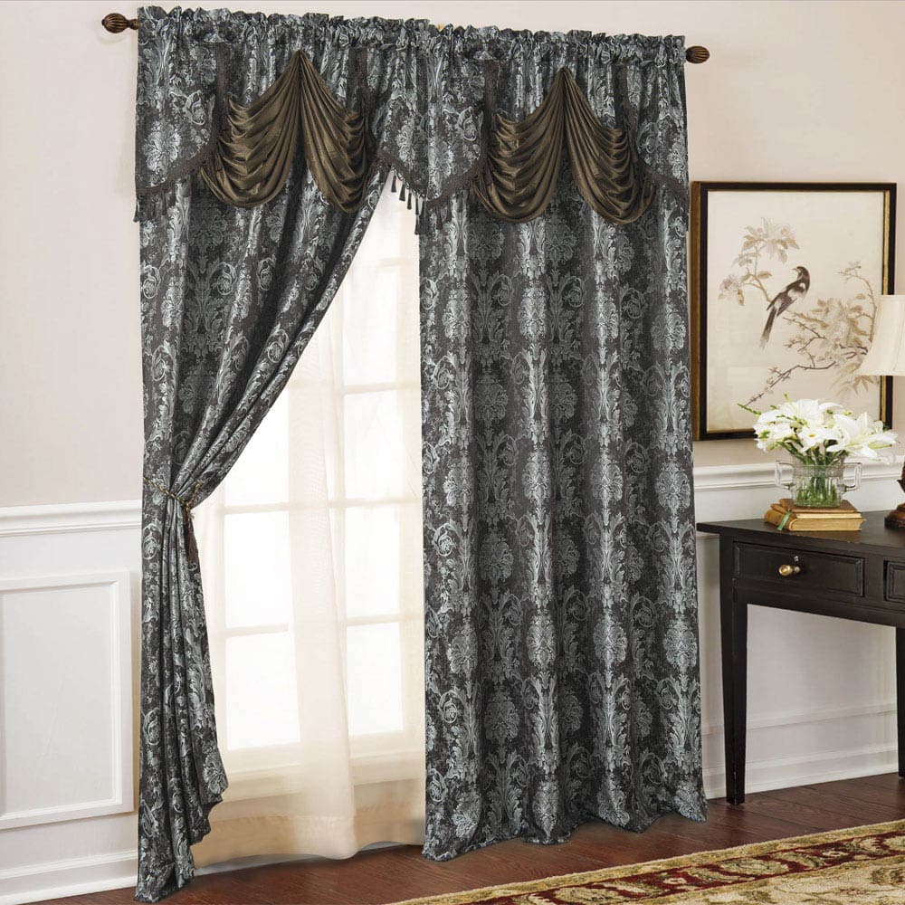 Cortina Rt Designer Gloria 54" x 84" - Chocolate oscuro